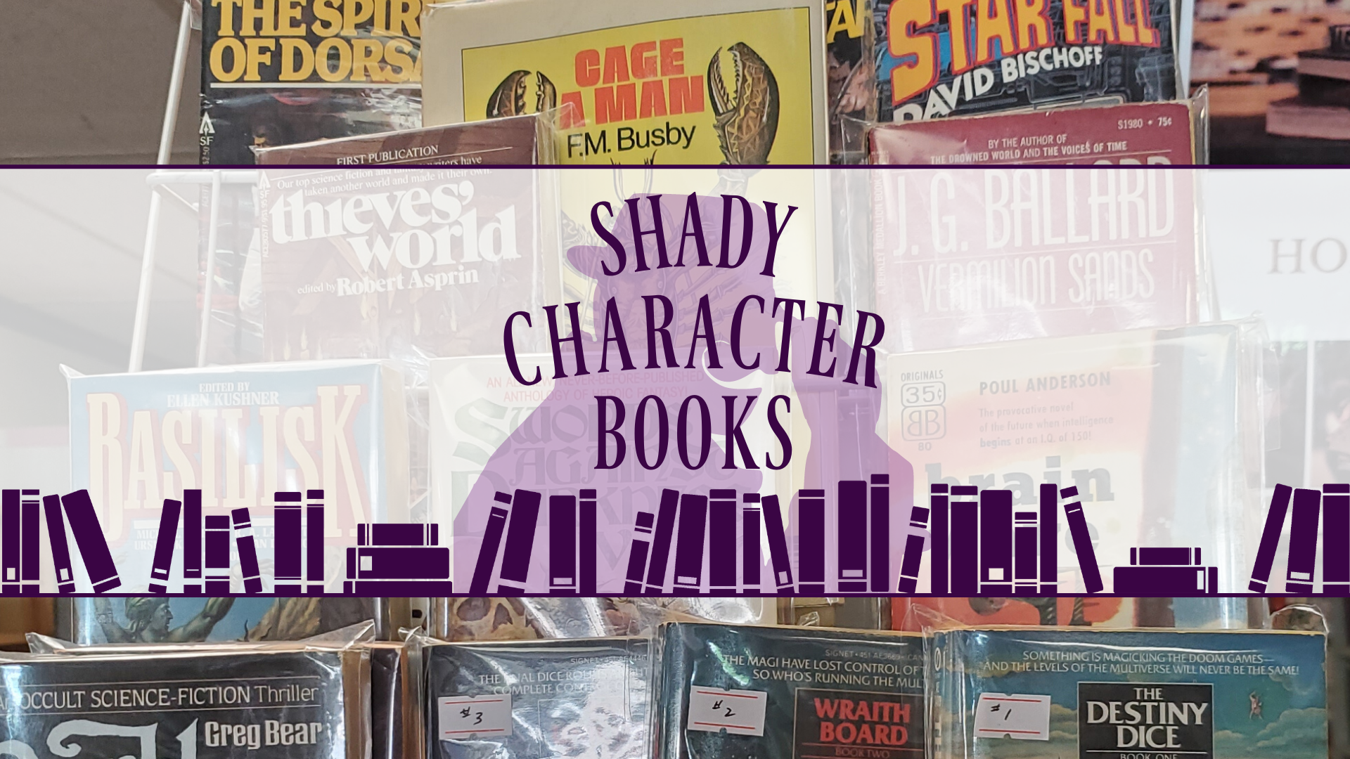 Shady Character Books header banner